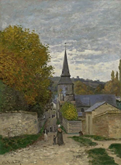 Cobblestones Collection: Street In Sainte-Adresse, 1867. Creator: Claude Monet