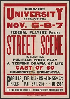 Publicity Collection: Street Scene 2, Syracuse, NY, 1936. Creator: Unknown