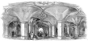 Palaces Metal Print Collection: Subway of the new High-Level Station at the Crystal Palace, 1865. Creator: Unknown
