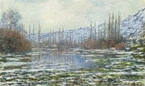 Nature-inspired art Collection: The Thaw at Vétheuil, 1880. Creator: Claude Monet