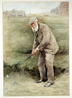 Scots Collection: Tom Morris senior, British golfer, portrait, c1910