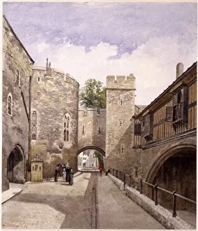 Castles Greetings Card Collection: Tower of London, London, 1883. Artist: John Crowther