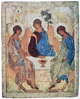 Andrei Rublev Jigsaw Puzzle Collection: The Trinity of Roublev, c1411. Artist: Andrey Rublyov