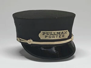 Railways Collection: Uniform cap worn by Pullman Porter Philip Henry Logan, 1966. Creator: Unknown