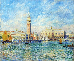 Pierre-Auguste Renoir artworks Fine Art Print Collection: Venice, The Doge's Palace, 1881. Creator: Pierre-Auguste Renoir