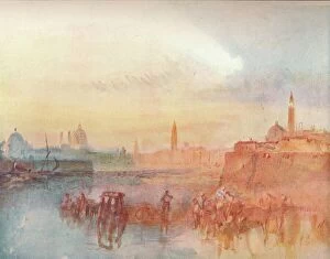 Landscape paintings Photographic Print Collection: Venice: The Salute from S. Giorgio Maggiore, 1909. Artist: JMW Turner