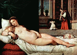 Palaces Collection: Venus of Urbino, 1538. Artist: Titian