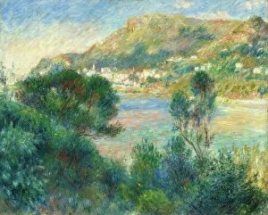 Pierre-Auguste Renoir Fine Art Print Collection: View of Monte Carlo from Cap Martin, c. 1884. Creator: Pierre-Auguste Renoir