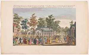 Prince Henrys Room Framed Print Collection: View of the Rotunda in London's Ranelagh Gardens with a masquerade ball on the occasion... 1751