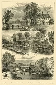 Sport Pillow Collection: Views on the River Lea, c1876. Creator: Unknown