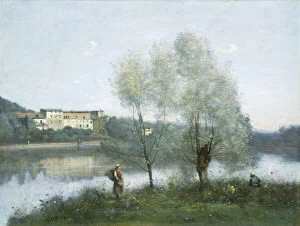 Waterfall and river artworks Collection: Ville-d Avray, c. 1865. Creator: Jean-Baptiste-Camille Corot