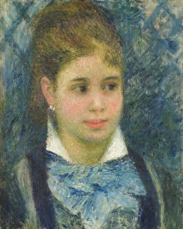Women in Renoir's art Photographic Print Collection: Young Parisian, c1875. Creator: Pierre-Auguste Renoir