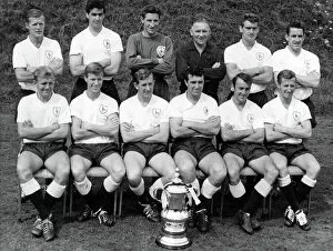 John Norman Photographic Print Collection: Tottenham Hotspur Team 1962 / 63, with FA Cup