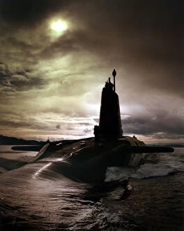 Scotland Metal Print Collection: HMS VIGILANT. Nuclear powered Trident Submarine. CLYDE AREA OF SCOTLAND. 03 / 04 / 1996