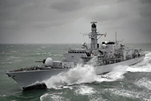 Equipment Collection: Type 23 frigate HMS KENT at Sea, south of the Isle of Wight