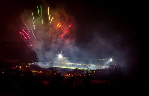 Ipswich Town Collection: New Year's Eve Fireworks Spectacle at Wycombe Wanderers Adams Park (2020)