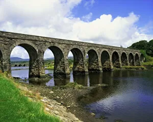 Viaducts Pillow Collection: Ballydehob Viaduct, Ballydehob, Co Cork, Ireland, 12 Arch Viaduct