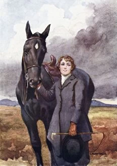 Tale Collection: She Chose Me For Her Horse. Illustration By Lucy Kemp Welch From The Book Black Beauty By A