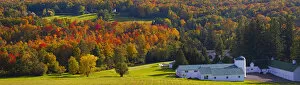 Typically Canadian Collection: Farm In Autumn; Knowlton, Quebec, Canada