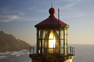Flares Collection: Heceta Head Lighthouse Along The Oregon Coast; Florence, Oregon, United States Of America