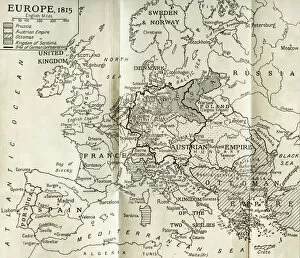Geography Collection: Map of Europe according to the Peace Treaties 1918 - 1924. From The Evolution of Modern Europe