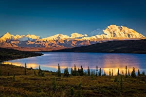 Autumn Colours Collection: Mount McKinley and Wonder Lake, Denali National Park and Preserve, Alaska, USA