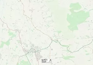 Clwyd Collection: Denbighshire LL15 1 Map
