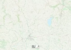 Stuart Close Collection: Derbyshire Dales DE6 1 Map