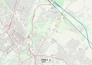 Park Close Collection: Hertsmere WD23 2 Map