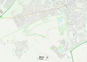 Maps Mouse Mat Collection: Milton Keynes MK3 5 Map