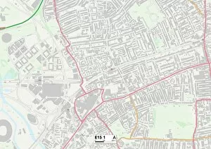 Marlborough Road Collection: Newham E15 1 Map