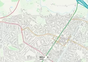 Wentworth Drive Collection: Trafford M33 6 Map