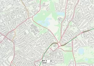 Bridge Road Collection: Waltham Forest E11 1 Map