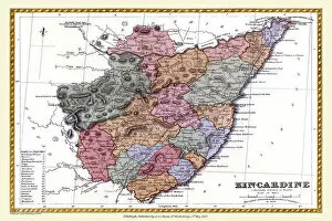 Kincardine Collection: Old County Map of Kincardine Scotland 1847 by A&C Black