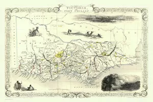 Maps Pillow Collection: Victoria, or Port Phillip 1851