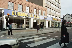 01473 Jigsaw Puzzle Collection: Blockbuster Video, 78 Coombe Lane, Raynes Park, Wimbledon, London, 8th November 1990