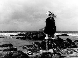 00145 Premium Framed Print Collection: Brigitte Bardot actress in her sea boots during a scene from A Day In September