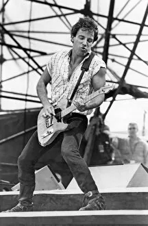 Bruce Springsteen Photographic Print Collection: Bruce Springsteen performs at St James Park, Newcastle, United Kingdom