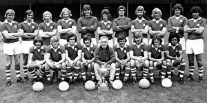Charles Smith Metal Print Collection: Cardiff City First Team Squad 1974-75. Back Row: Don Murray, Leighton Phillips