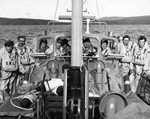 Fishguard Collection: Crewmen of the Fishguard and Goodwick Lifeboat: left to right: Ken Bean, Ieuan Bateman