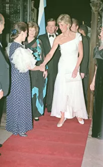 1991 Collection: Diana Princess of Wales attends a charity ballet gala performance at The Municipal