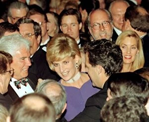 Dance Fine Art Print Collection: Diana, Princess of Wales, surrounded by people as she dances with Grant McCullagh at a