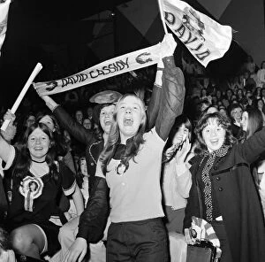 Keith Partridge Collection: Fans scream for their idol David Cassidy, during his concert at Belle Vue, Manchester