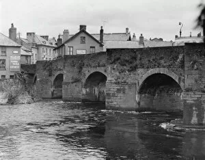 Powys Collection: Llanfaes Bridge, standing over The River Usk in Brecon, a market town