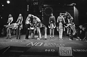 Genre Collection: Picture shows the cast of Hair, The Musical. Far left is actor
