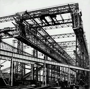 1 Dec 1988 Mounted Print Collection: Queens Dock at Harland and Wolffat Harland and Wolff Shipyard In Belfast December