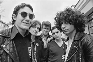 Entertainment Framed Print Collection: Squeeze, pictured in 1978. Left to right are Jools Holland, Glenn Tilbrook