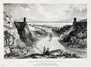 Clifton Suspension Bridge Collection: View of the Clifton Suspension Bridge