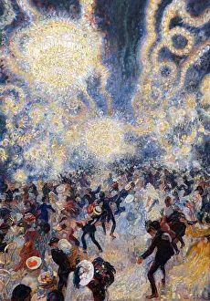 Bal Tabarin by Jan Sluijters or Sluyters (1881-1957) was a Dutch painter. Sluyters was a leading pioneer of various post-impressionist movements in