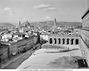 Baroque paintings Collection: View of Florence from the Piazzale di Palazzo Pitti
